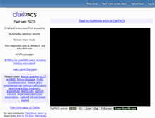 Tablet Screenshot of claripacs.com